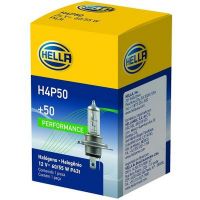 Hella H4/9003/HB2 60/55W Xenon Bulb, Premium +50%